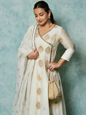 Vidya Balan in Manish Malhotra Kurtis Designs