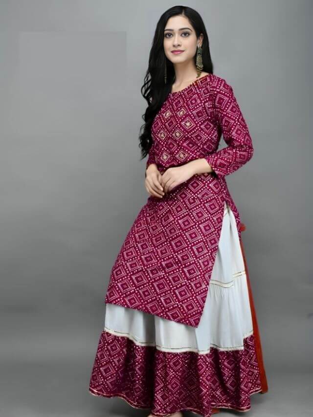 Cotton Bandhani Kurtis in Surat