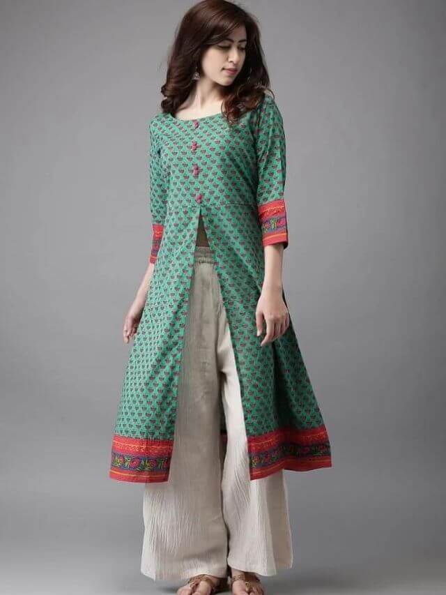 Cotton Front Slit Kurtis In Surat