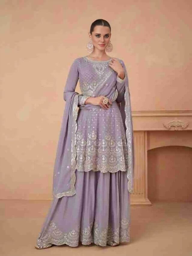 Designer Chiffon Salwar Suit From Surat