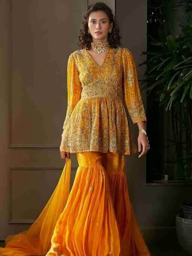 Designer Sharara Suits From Surat