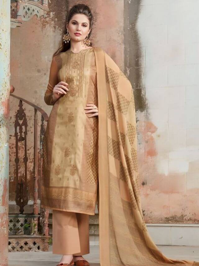 Designer Tussar Suit From Kolkata