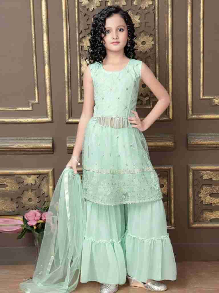 Lightweight Georgette Kids Sharara Suits