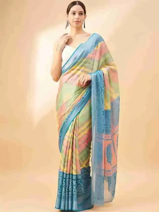 Printed Leheriya Sarees From Surat