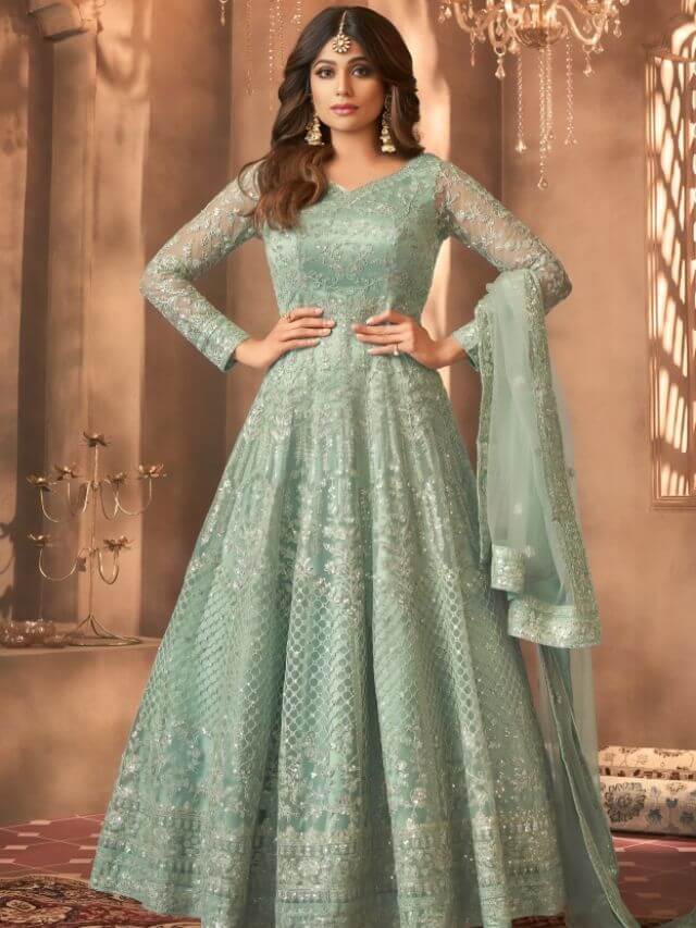 Shamita Shetty in Designer Anarkali Kurtis From Surat